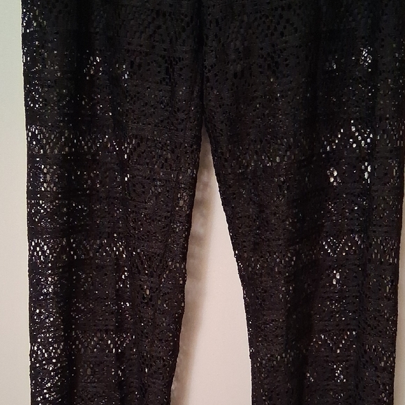 Xhilaration Pants Embroidered Lace Sheer With Shorts Underneath Size L - Picture 4 of 16